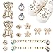 Produktbild 14 Stück Crocs Charms, Crocs Anstecker Farbiger Diamond, Schuhanstecker crocs Pins Ketten-Charms, Kleiner Bär Croc Stecker Set für Mädchen, Jungen, Frauen, Kinder DIY Schuh charms