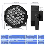 U`King Stage Lights 10 Packs 36LED RGB LED Par Lights, 7 Channel DJ Party Lights with Remote Control & DMX Controller Sound Activated Uplights for Events Birthday Bar Dance Decoration - Image 3