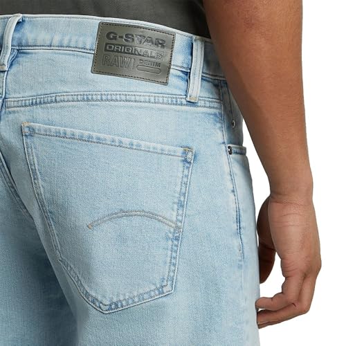Miniatura 5 de G-Star Mosa Shorts Pantalones Cortos, Azul Sun Faded Powder Blue D24430-D549-H069, 32w Hombres