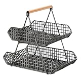 Facile d'accès et d'organisation : Organisez les articles et placez-les à portée de main - en éliminant les armoires, les comptoirs et les espaces compacts - parfait pour les repas compacts avec un espace de rangement minimal dans la cuisine - peut être utilisé comme étagères de comptoir ou paniers d'angle pour maximiser l'espace.