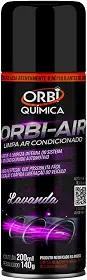 Spray Higienizador Orbi-Air Limpa Ar Condicionado Automotivo Fragrância Lavanda - Orbi Química