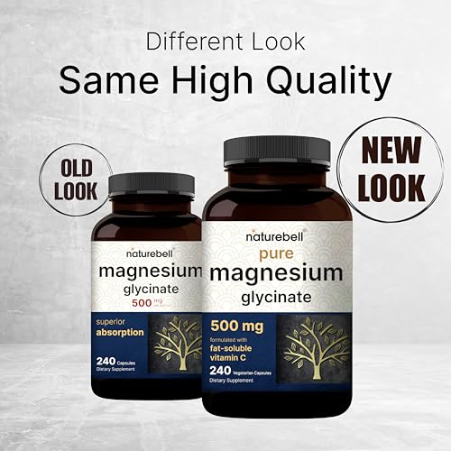 NatureBell Magnesium Glycinate 500mg Capsules - Image 3