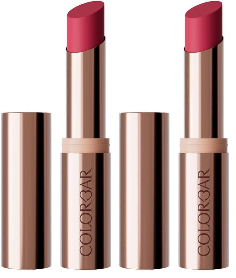 Image of Colorbar Kissproof Lipstick | Kinda Sexy Red | Lightweight Matte Texture | Vegan & Cruelty-Free | Free from Paraben, Mineral Oil & Sulphates | Long-Lasting Lip Color (3.7 g) (Pack of 2)