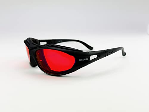 SLEEP-X1 100% filtr niebieskiego i zielonego światła, okulary do komputera i gier, filtr UV, światło, dla kobiet i mężczyzn, czerwony