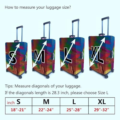 Suitcase Cover Black Luggage Protector White Wheat Design Letter P Washable Travel Baggage Covers Fit 22-24 Inch Luggage4