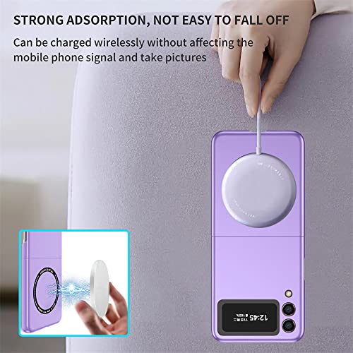 Coque Samsung Galaxy Z Flip 4 Rigide PC Violette Compatible Magsafe