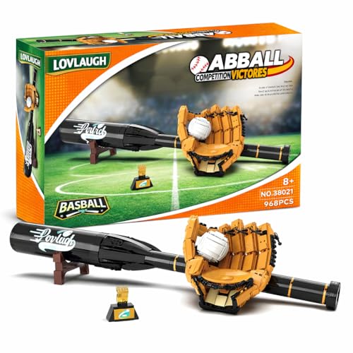 lovlaugh 968Piece Baseball Building Set with Bat,...