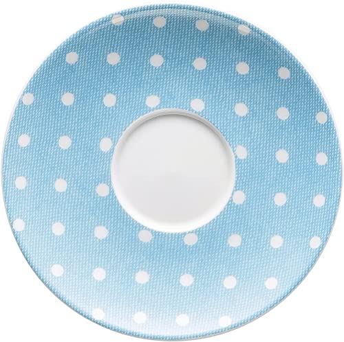 Hutschenreuther Soucoupe à expresso en porcelaine Turquoise Ø 12 cm 12 x 12 x 1,5 cm Cover