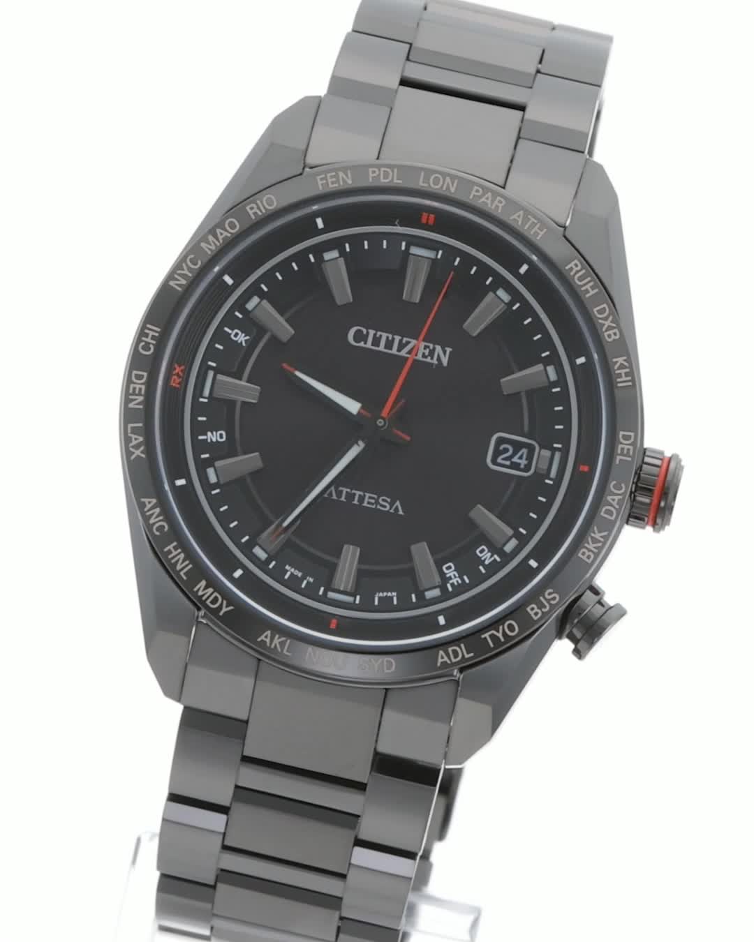 Amazon.co.jp: [Citizen] 腕時計 アテッサ 光発電エコ・ドライブ電波