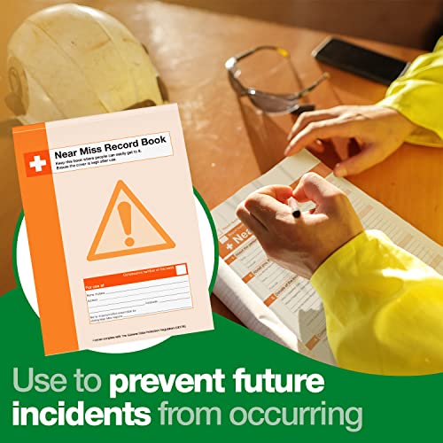 Image of Safety First Aid Near Miss Record Book, A4