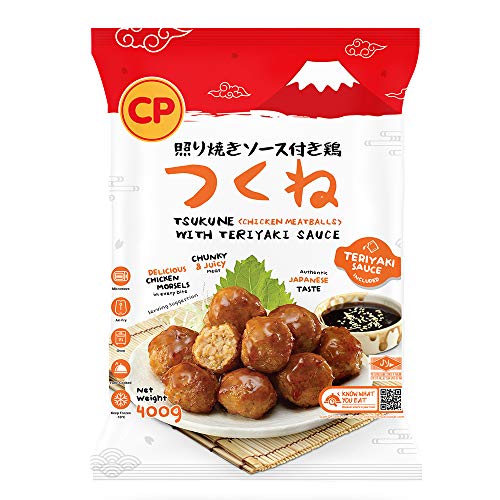 CP Tsukune Chicken Meatballs with Teriyaki Sauce - Frozen 400g