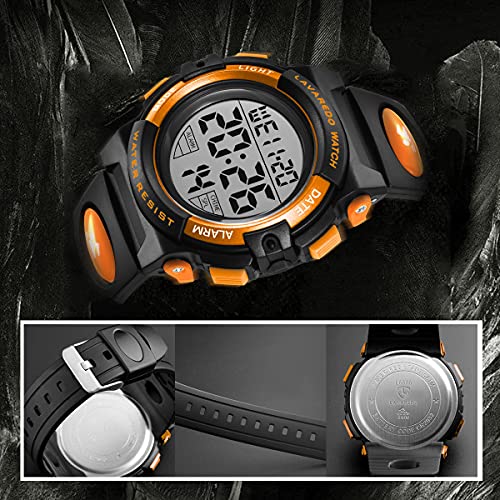 A ALPS Dress Watch L6606, 07-Orange, Analog Watch,Chronograph,Digital by A ALPS - Image 4