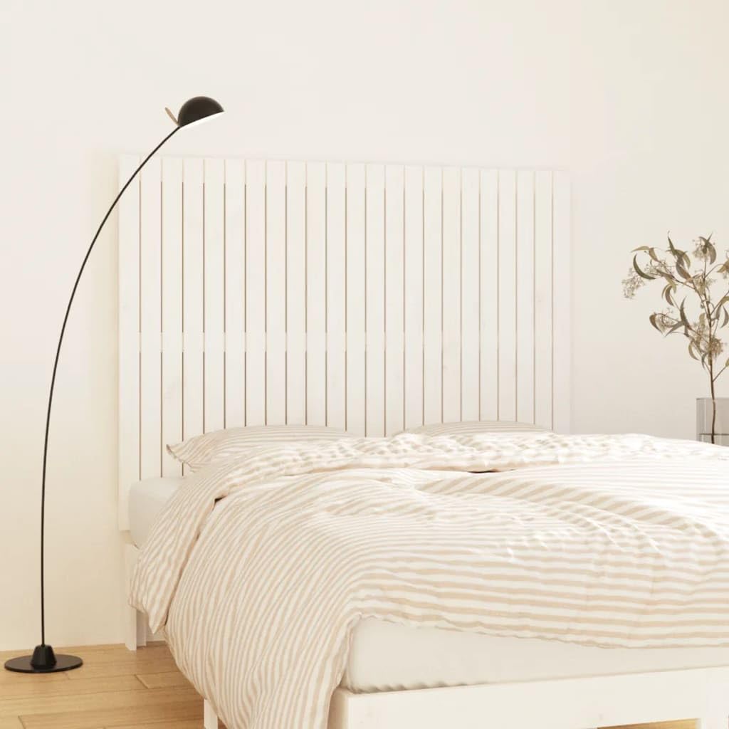 Tête De Lit Murale En Bois De Pin Massif - Dimensions 140x110 Cm - Design Classique Et Élégant