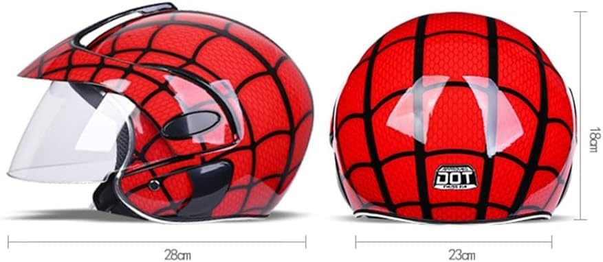 Casque moto enfant homologué Dot contre les chocs pour scooter et cruiser