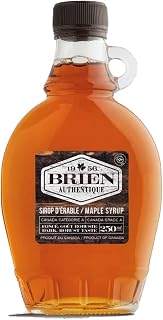 Brien 100% Pure Maple Syrup | Gluten Free Vegan Syrup | Maple Syrup Bottle | Real Maple Syrup Product From Canada | Leone Bottle 250ml / 8.4 Ounces (Leone Bottle, Pack of 1)