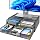 HUANUO 2 Tier Monitor Stand, Metal Monitor Riser with Drawer, Desk Organizer, Monitor Stand with ...