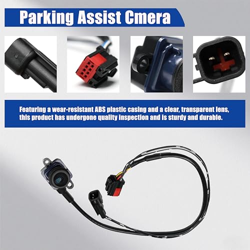 Image of No.56054156AD Rear View Backup Reverse Parking Camera [8 Pins] IP68 HD | Compatible with Dodge Ram 1500 2500 3500 2009-2012 Parking Assist Cmera Repalces OE#56054156AC 56054156AE 56054156AB