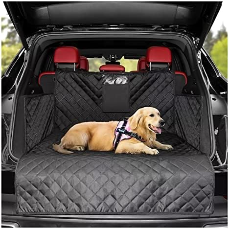 Cargo Liner for Pet, Waterproof Non-Slip Durable Dog Cargo Cover Mat Universal for Cars, SUV, Minivan with Bumper Flap Protector, Large Size