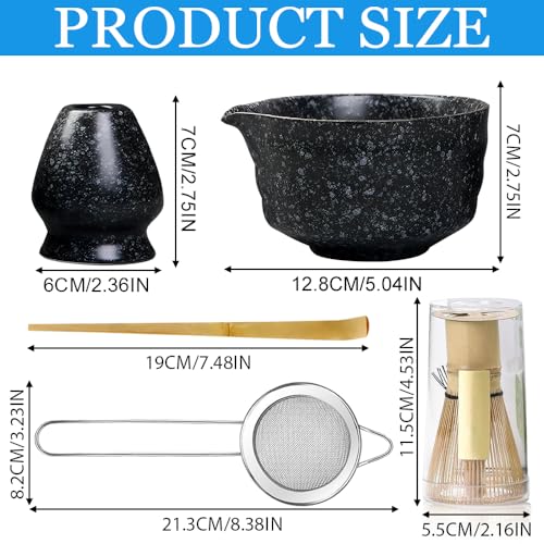 Kit de té Matcha 5 piezas para ceremonia moderna miniatura 2