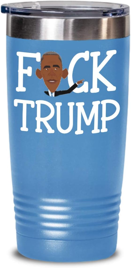 F Trump Tumbler Funny Obama Anti Pendejo Hate Donald Sucks Coffee Comment Tea Cup Gag Gift for Men and Women