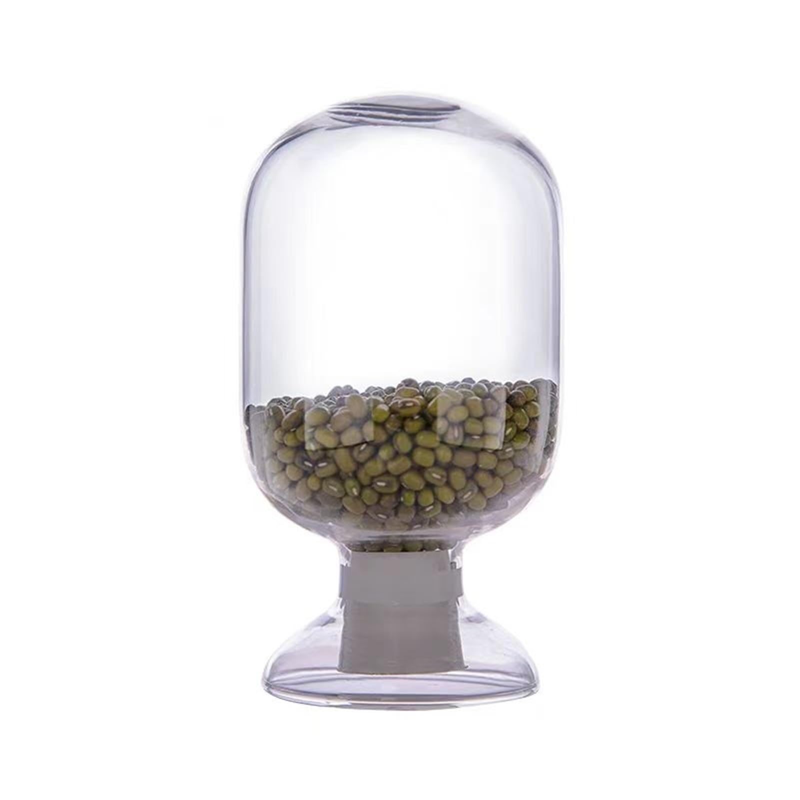 Matraccio Erlenmeyer graduato in borosilicato, 1 Bottiglia di Vetro for Campioni di Laboratorio da 125 ml, 250 ml e 500 ml, con Tappo di Gomma, Che Mostra Un Pallone Rotondo.(500ml 1pcs)