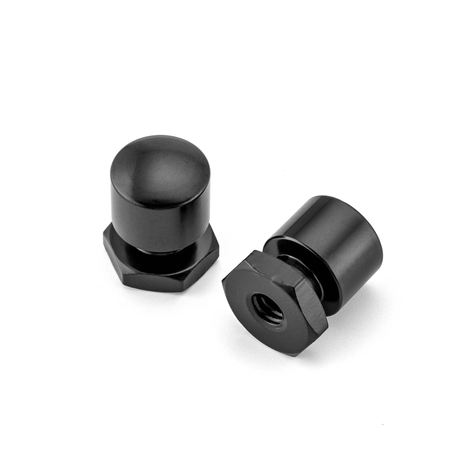 WeiSen Black Solo Seat Nuts Mounting Bolt Nuts Compatible with 1999-2024 Harley Touring Softail Street Glide Road Glide Road King