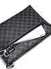 Men's Business Clutch Bag, Large Capacity Plaid PU Leather Handbag #5