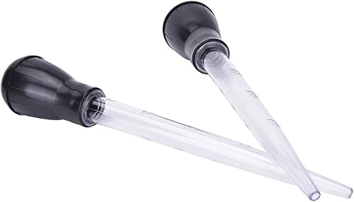 Miniatura 2 de 2 piezas de lanzador de pavo de 11 pulgadas con bombilla de goma, extragrandes, con líneas de medición, jeringa de pavo, aguja inyectora para