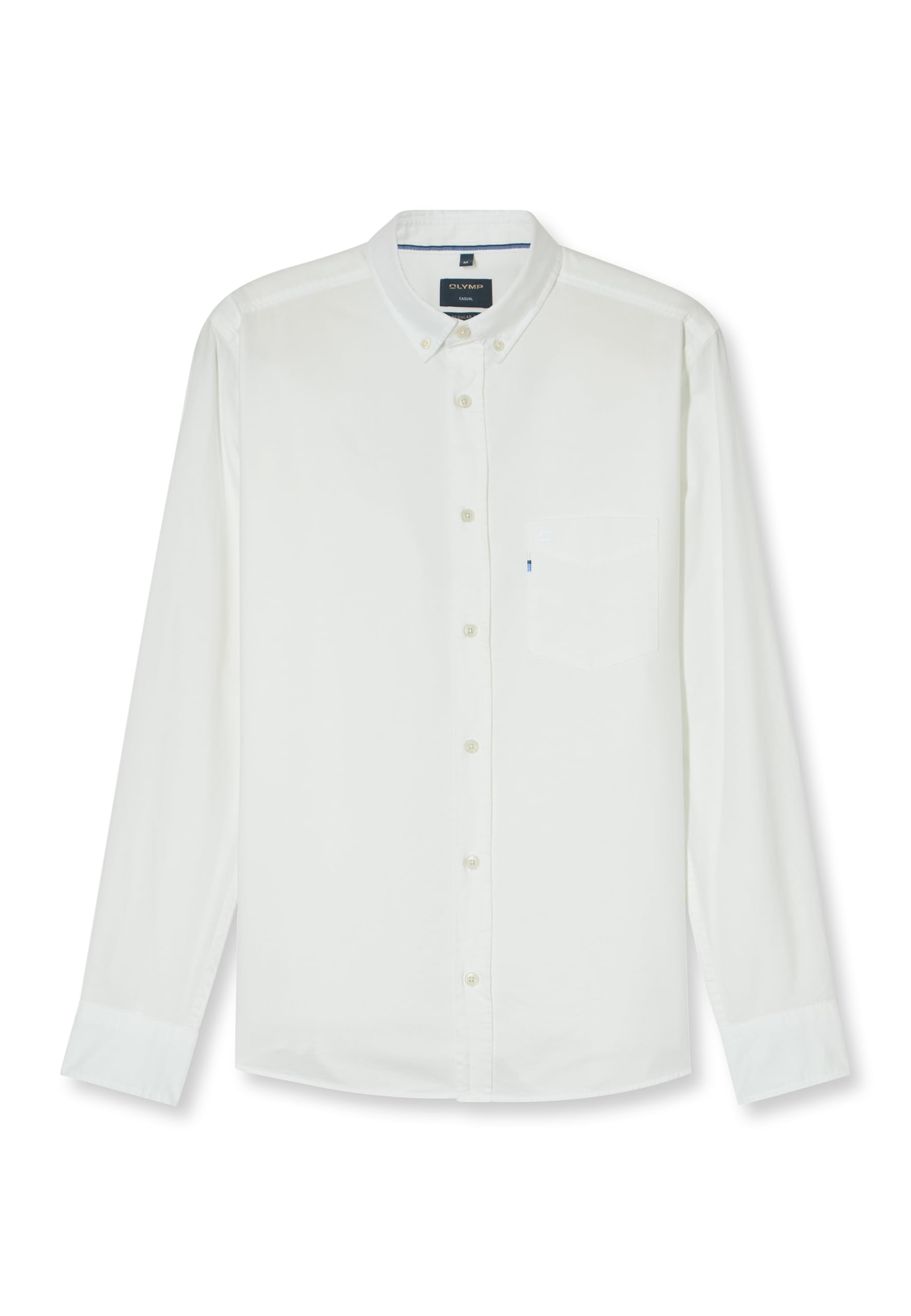 OLYMP Camisa informal para hombre de manga larga 406474, Oxfort,059 Casual 22, cuello abotonado