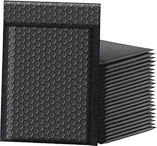Padded Envelopes Bubble Mailers Bubble Wrap Envelopes Black Bubble Packaging Bags for Packaging Shipping Mailing(50Pcs)