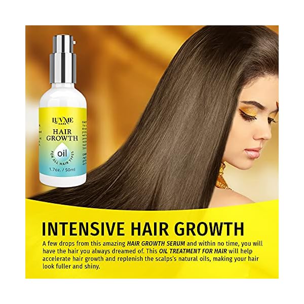 Luv-Me-Care-Hair-Growth-Oil-with-Caffeine-and-Biotin-2-Pack-Biotin-hair-growth-serum-for-Stronger-Thicker-Longer-Hair-17-oz Luv Me Care Hair Growth Oil with Biotin and Castor oil 2 Pack - Biotin hair growth serum for Stronger, Thicker, Longer Hair 1.7 oz