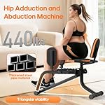 HXD-ERGO Hip Abductor/Adductor Machine for Home Gym, 6-Level Glute Machine & Thigh Workout Equipment, Booty Builder with Plush Padding, Compact Leg Exercise Euipment for Women & Men - Image 5