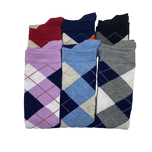 COUVER Over Knee High Socks Women Warm Dress Tube Stocking Cosplay Socks Thigh High Leg Warmer - 6 Pairs3