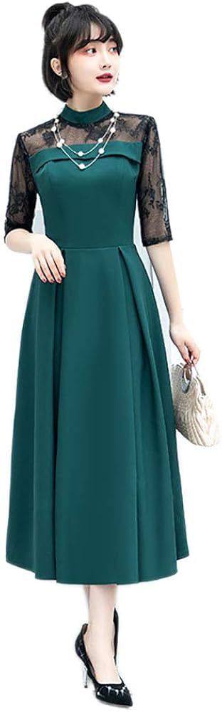 Diki Home ワンピース ドレス パーティードレス 結婚式ドレス 半袖 秋 冬 フォーマル レディース 謝恩会 発表会 無地 特価品コーナー 披露宴 五分袖 お呼ばれ 花柄 二次会 通勤 演奏会 Diki Home ワンピース ドレス パーティードレス 結婚式ドレス 半袖 秋 冬 フォーマル レディース 謝恩会 発表会 無地 特価品コーナー 披露宴 五分袖 お呼ばれ 花柄 二次会 通勤 演奏会