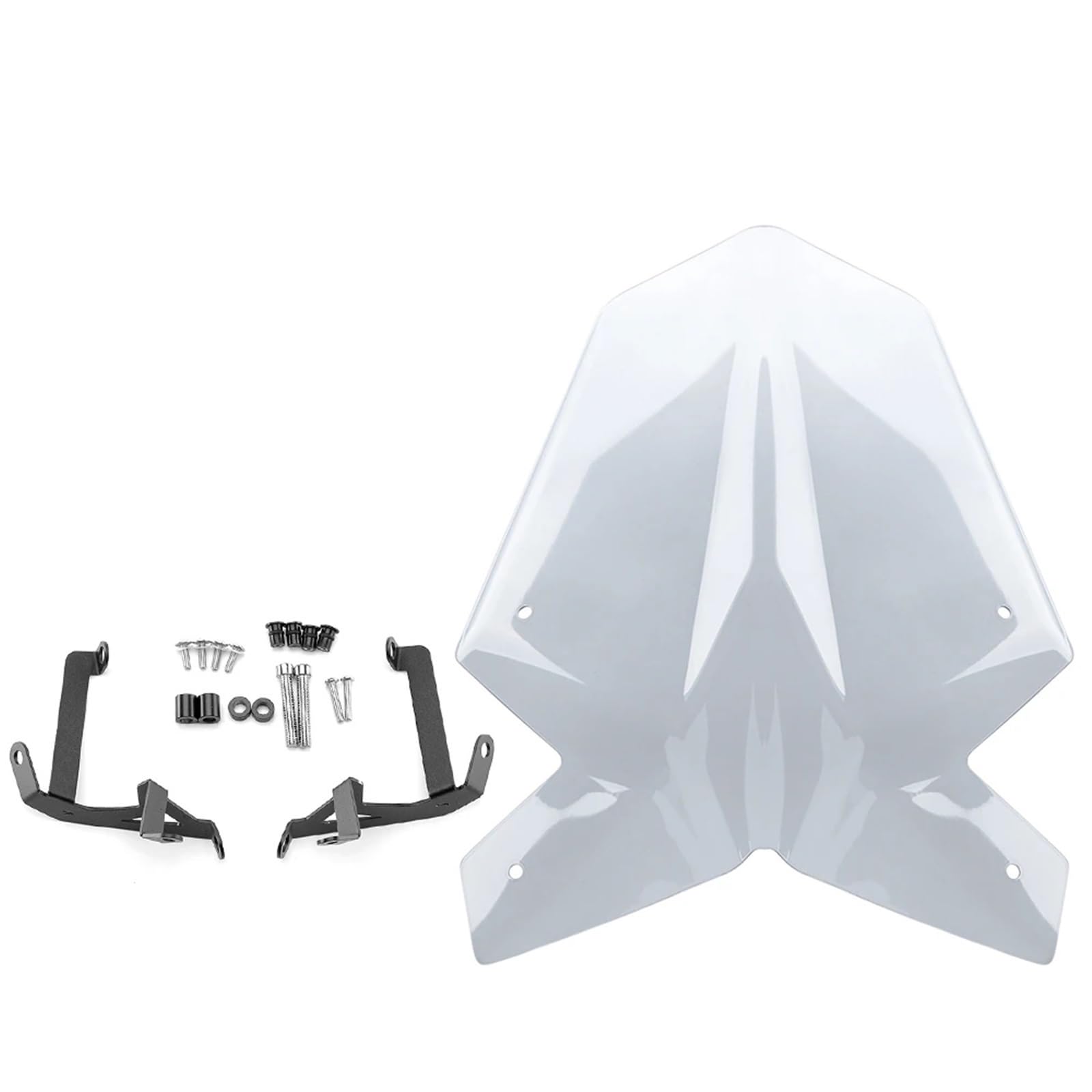 for Duke 390 125 Windshield Windscreen for KTM for Duke390 for DUKE125 2017-2023 Motorcycle Wind Deflector Screen with Bracket(Light Smoke)