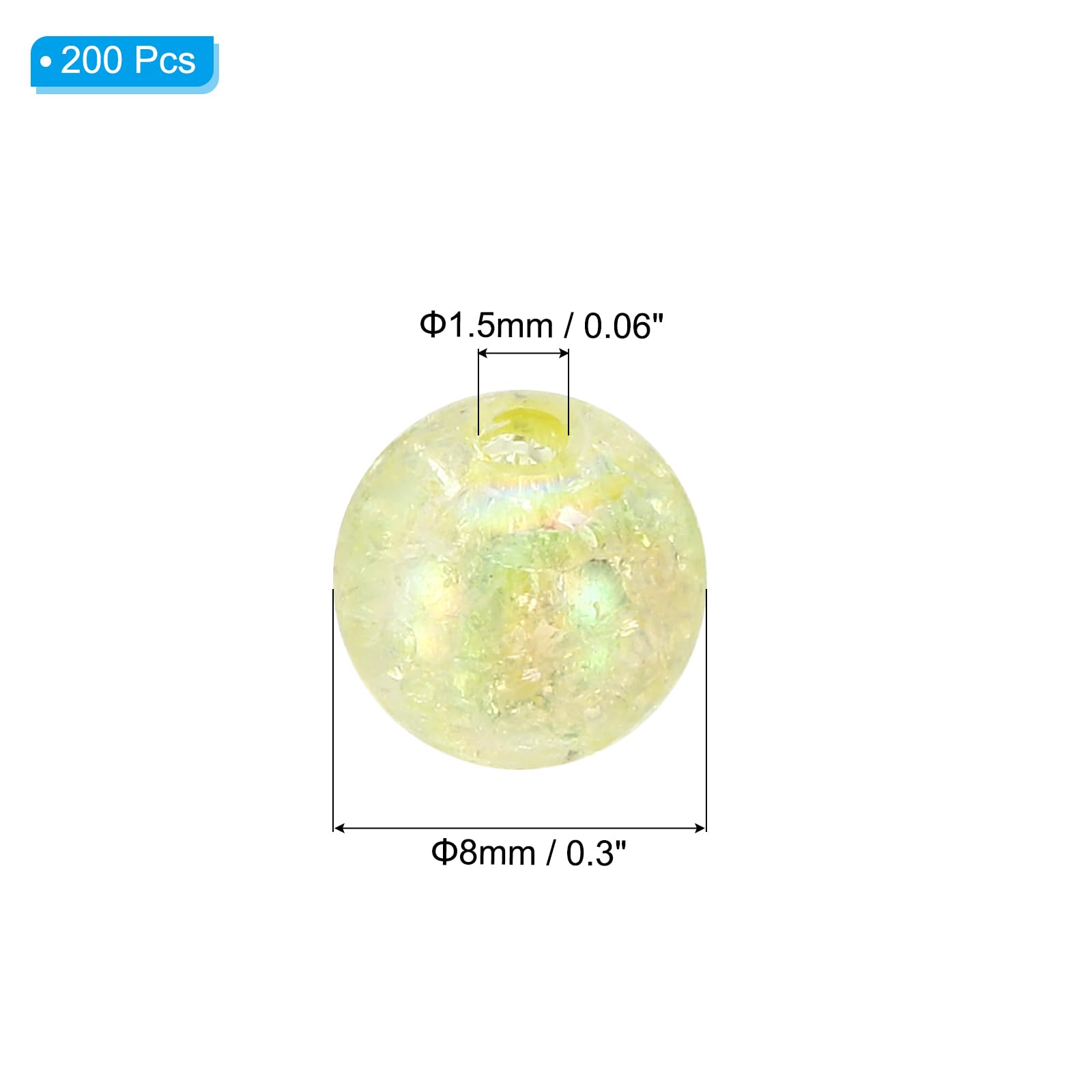 PATIKIL 8mm Acrylic Beads - Image 2