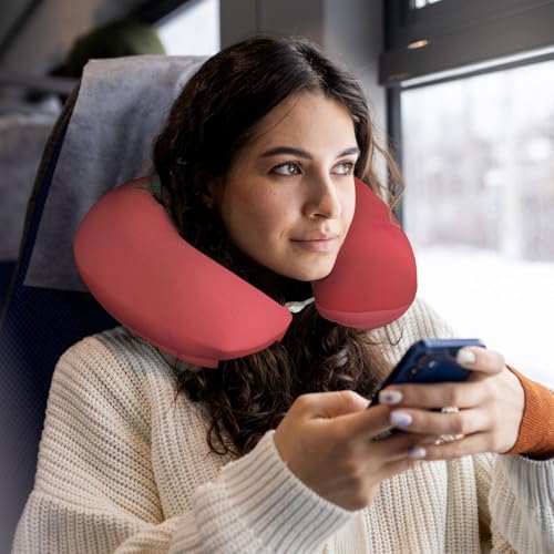 Almohada de viaje de espuma viscoelástica talla única miniatura 6