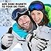 Hikenture Ski Gloves Snow Glove for Men&Women, 3M Thinsulate Waterproof Snowboard Gloves, Insulated Touchscreen Snowmobile Glove for Cold Weather, Windproof Warm Skiing Gloves with Pocket