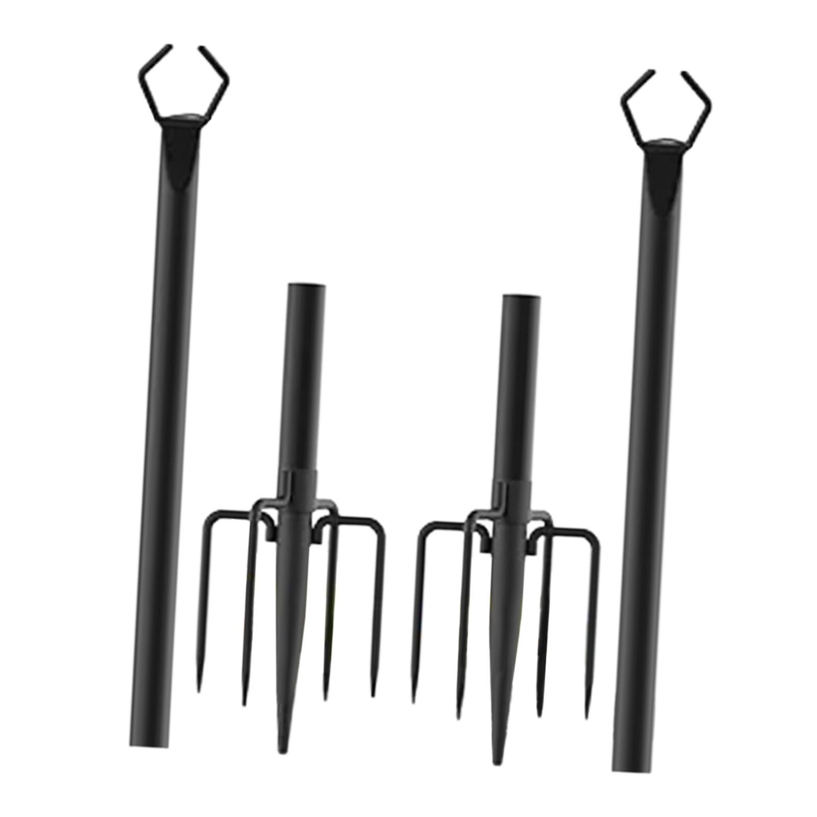 Lot de 2 Poteaux D'éclairage Suspendus en Métal, Accessoires D'éclairage, Installation Facile, Poteaux D'éclairage Extérieur de 3 M (10 Pi