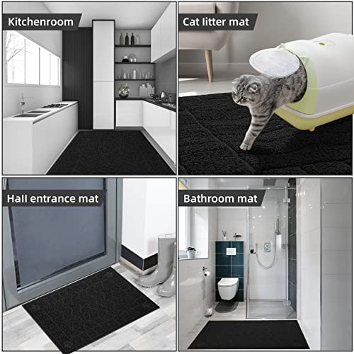 Image of Cat Litter Mat, Litter Trapping Mat Soft on Kitty Paws, 47 inch x 35 inch Kitten Litter Box Mat for Cleaner Floors, Waterproof, Easy Clean, Durable XL Large Size Cat Litter Pad for Kitten.