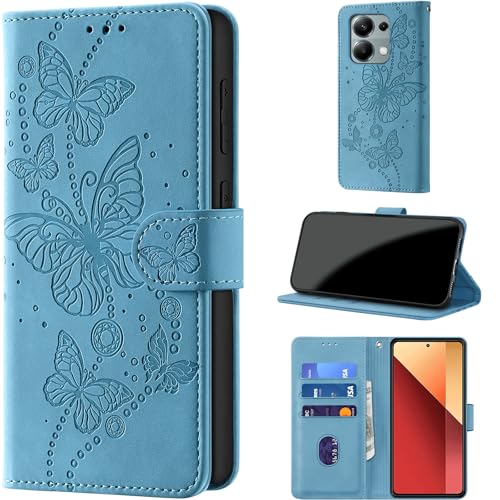 Handyhülle für Xiaomi Redmi Note 13 Pro 4G / Poco M6 Pro 4G Hülle Hellblau