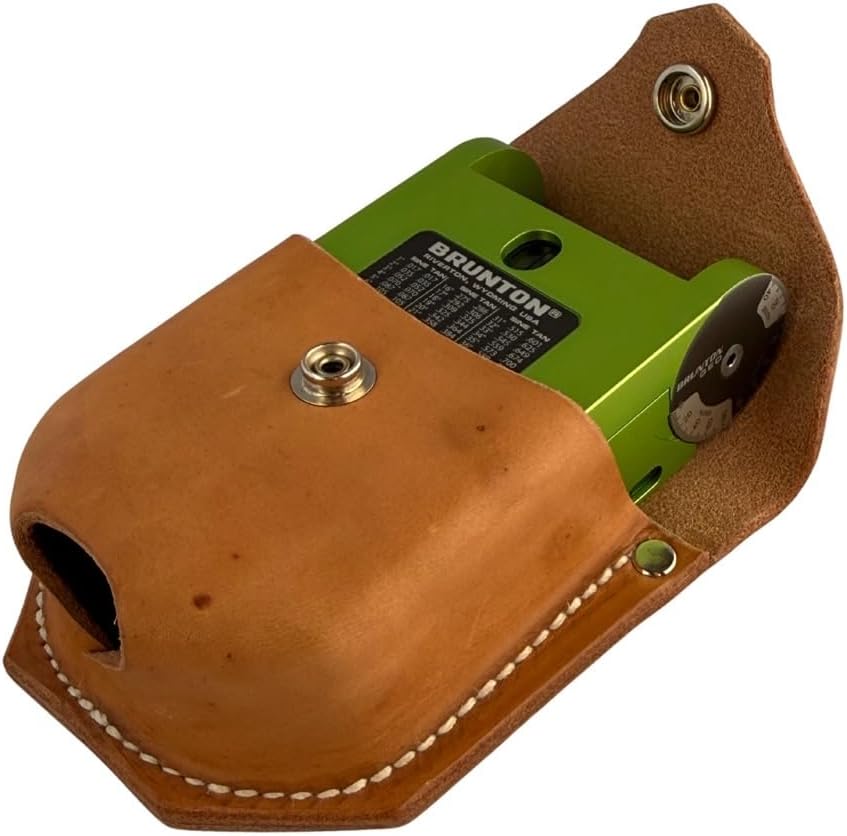 Brunton GEO Pocket Transit, Green - Professional Geologist Compass with Clinometer for Strike and Dip, Induction Damped Needle, and Sapphire Jewel Bearing, Made in USA