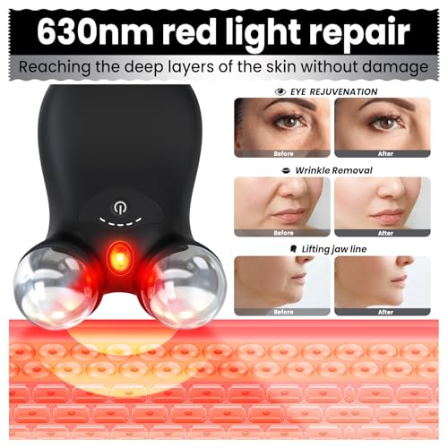 Hunvva HUNVVA-BLACK Microcurrent Facial Device,Latest Red Light Technology,Enhances The Ability To Lift The Face And Tighten The Skin,Facial Wrinkle Equipment,Smart Photon Micro-Current Device,Model:Ep-300. thumb #4
