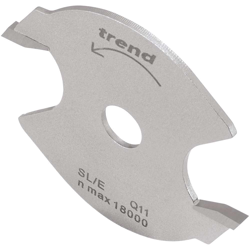 Trend Silver Professional 1/4 Inch Bore Slotter, 2.0Mm Kerf, Slot Cutter With 40Mm Cut Diameter, 2 Teeth, Tungsten Carbide Tipped, Sl/E