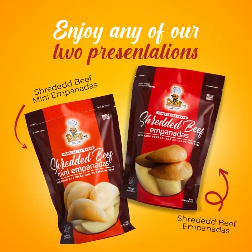 Dele Foods Shredded Beef Empanadas, Delicious Crispy And Nutritive Appetizer, Frozen Appetizers & Snacks (8 Units X Pack) #TOP4