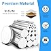Magnets, Caturledas 600 Pack 8 Different Sizes Small Round Magnetic Rare Earth Neodymium Fridge Magnet for Home Kitchen Office School Hobby Handcraft Woodworking Miniature Model Base, Silver