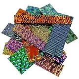 Wissmach DichroMagic Dichroic Texture Scrap on Black - 90 Coe, 1/4 lb