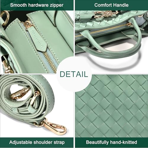 Gassda HT9004 Woven Bag For Women, Small Tote Bag Hobo Bag Crossbody Bags Pu Leather Handmade Woven Purses Gift thumb #3