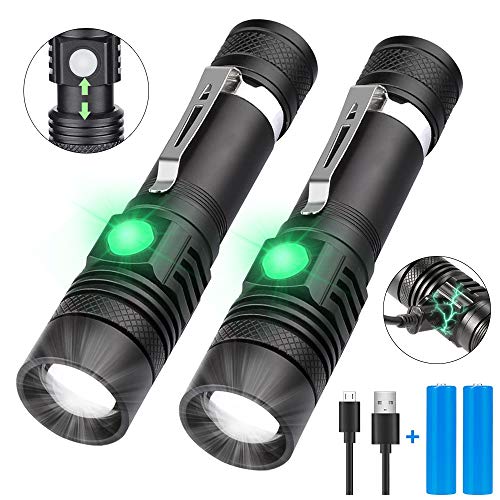 Preisvergleich Produktbild Wiederaufladbare Taschenlampe, USB-LED-Taschenlampe
