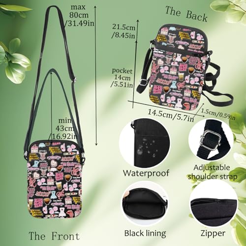 Image of LEVLO Singer Crossbody Bag Music Album Lover Gift Singer Concert Shoulder Bag Music Lover Tour Merchandise